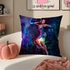 American Pop Rapper Singer Star DDoja Cat Cushion Cover Pillowcase Short Plush Invisible zipper Room Sofa Cushion Cover