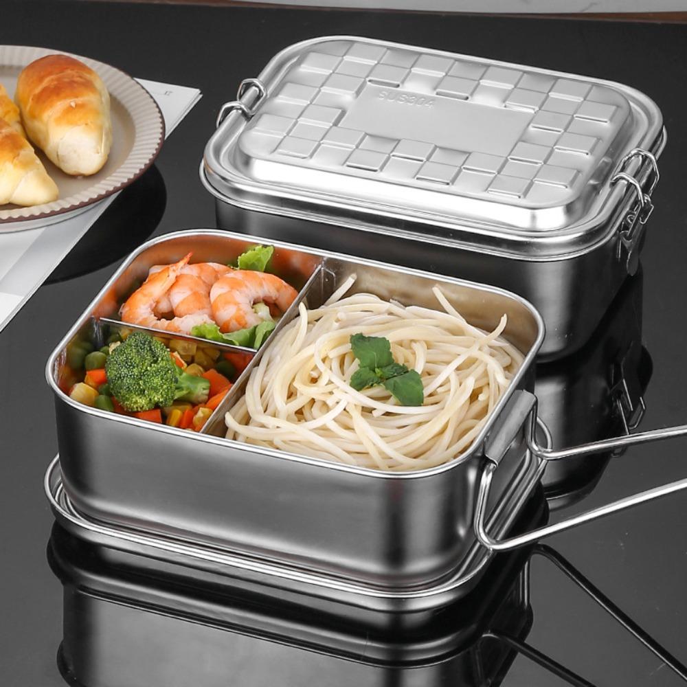 Rectangular Lunch Container 1/2/3 Compartment Fresh-keeping Box Picnic