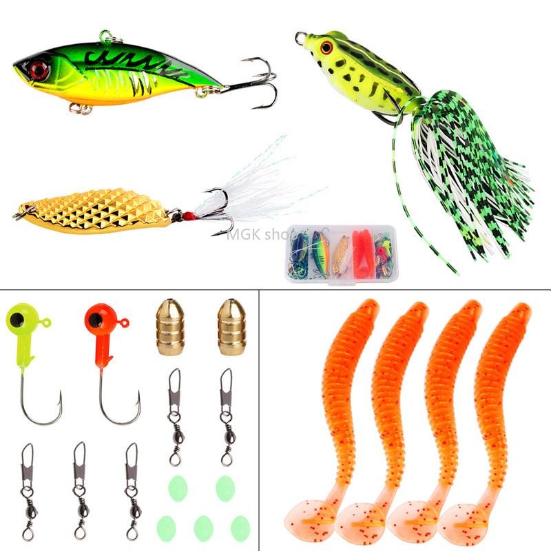 Набор приманок для удочки и катушки - телескопическая рыболовная сумка из углеродного волокна, набор рыболовных снастей