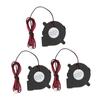 3Pcs Electronic Cooling Fan 6000RPM Blower Cooler Set Kit for Printer DC 12V 0.18A