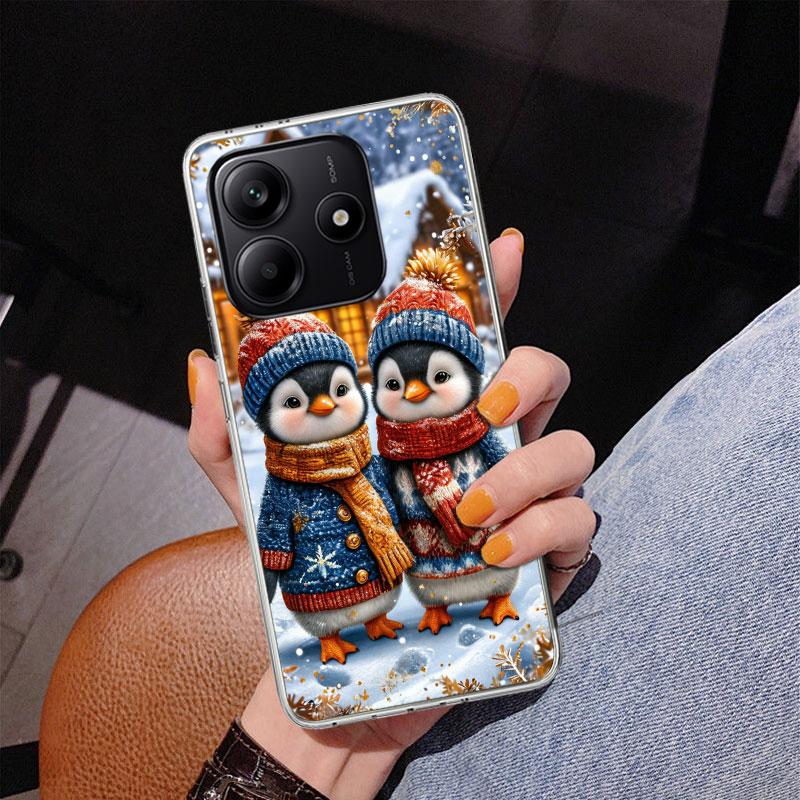 Christmas Penguin Phnoe Case for Phnoe Case for Xiaomi Redmi Note 15 14 14S 13 Pro Plus 12 12S 11S 11E 10S 10 11T 5G Unique Cove