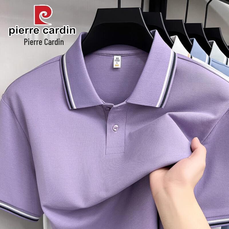 Pierre Cardin Мужская рубашка-поло из смесовой ткани (шелк, лен, хлопок)