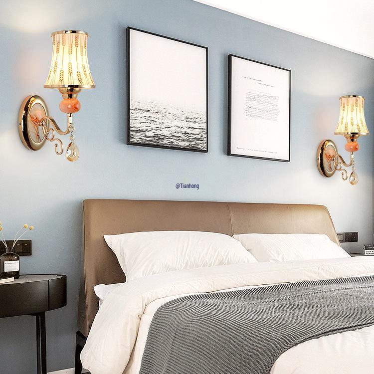 2025 Современный теплый настенный светильник для спальни, гостиной, столовой и лестницы