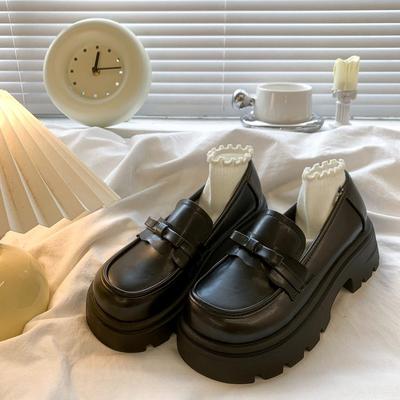 Женская обувь JK Japanese Kawaii Black White Cute Lolita Shoes Retro