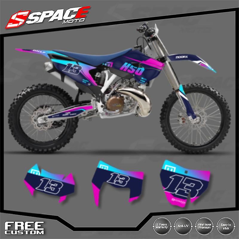 SPACE For Husqvarna TC FC 2014 2015 TE FE 2014 2015 2016 Custom Motorcycle Graphics Background Decals Stickers Kits