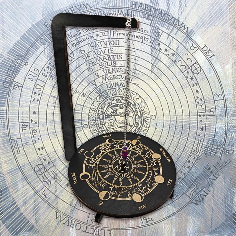 Pendulum Crystal Holder Divinations Pendulum Board Pendulum Holder for Crystal