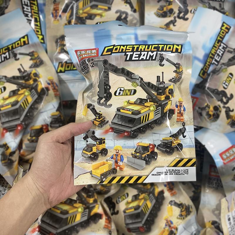 6in1 3D City SWAT Строительные блоки Уличные развивающие игрушки Кирпичи Игрушки Городская серия Блоки Игрушки для мальчиков Подарки для детей