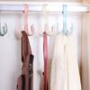 2pcs Rotatable Coat Hooks Four Claw Hooks Hanging Hats Hanging Bags