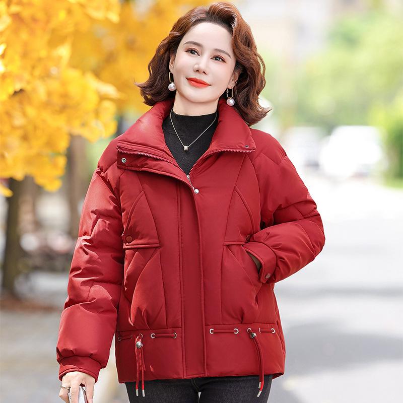 Winter Down Jacket for Women Short Coat Stylish Middle-aged and Elderly Women Autumn and Winter Cotton Coat