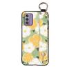 Lanyard Protective Phone Case For Nokia G42 5G Wristband Ring Kickstand Anti-dust Oil Painting Back Cover Wrist Strap