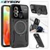 KEYSION Противоударный чехол для Redmi 12C 10C 9C 10A 9A 12 4G A1 + A2 + Защитный чехол для камеры с кольцом-подставкой для Xiaomi POCO C51 C50