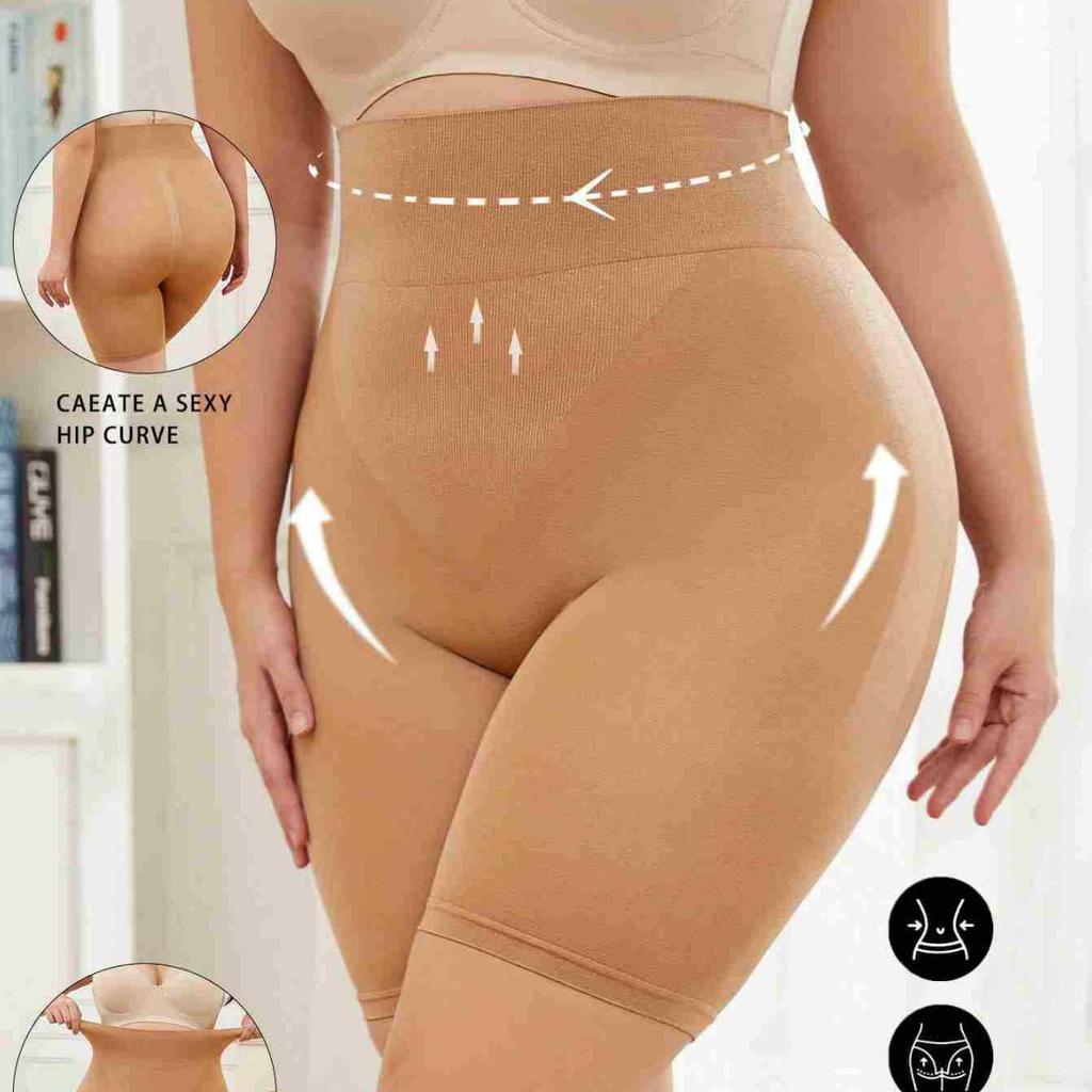 Женские боксеры-шорты для формирования талии и подъема бедер больших размеров - Дышащее утягивающее белье для контроля живота