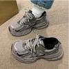 Кроссовки на толстой подошве, увеличивающие рост, летние дышащие кроссовки для бега, новая популярная уличная мода 2025, спортивная и повседневная женская обувь