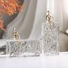 Nordic Creative Sitting Humanoid Sculpture Ornaments Model Room Living Room Entrance Art Light Luxury Desktop Crystal Decorations
