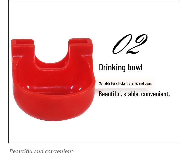 Red-Headed Automatic Poultry Nipple Drinker for Four-Corner Chicken Use