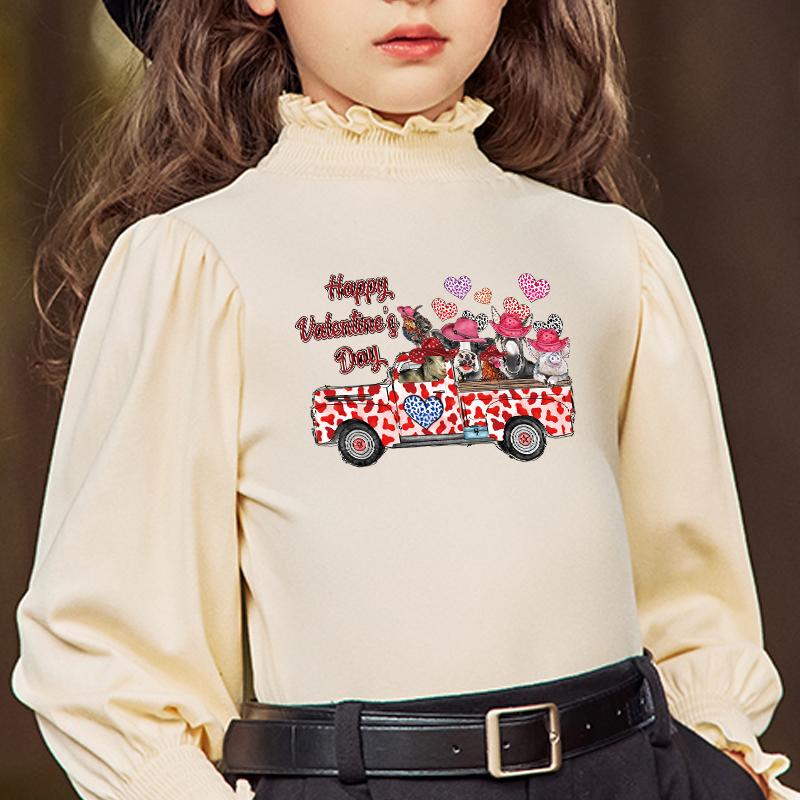 Наклейка на одежду С Днем Святого Валентина Футболка Parches Ropa Толстовки Diy Термонаклейка Наклейки Утюгом На Заплатки