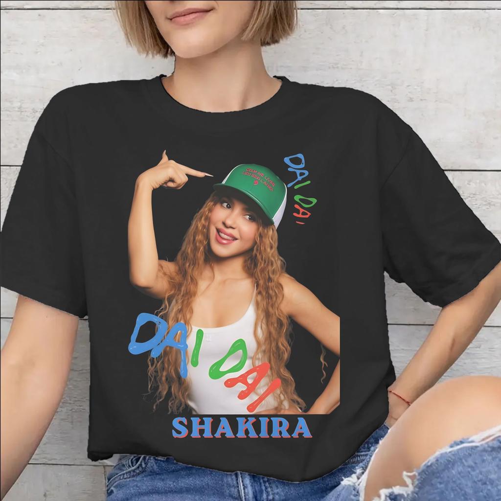 Shakira Dai Dai Tee Shirt for Unisex WoUnisex Printed T Shirts 100 Cotton Clothes