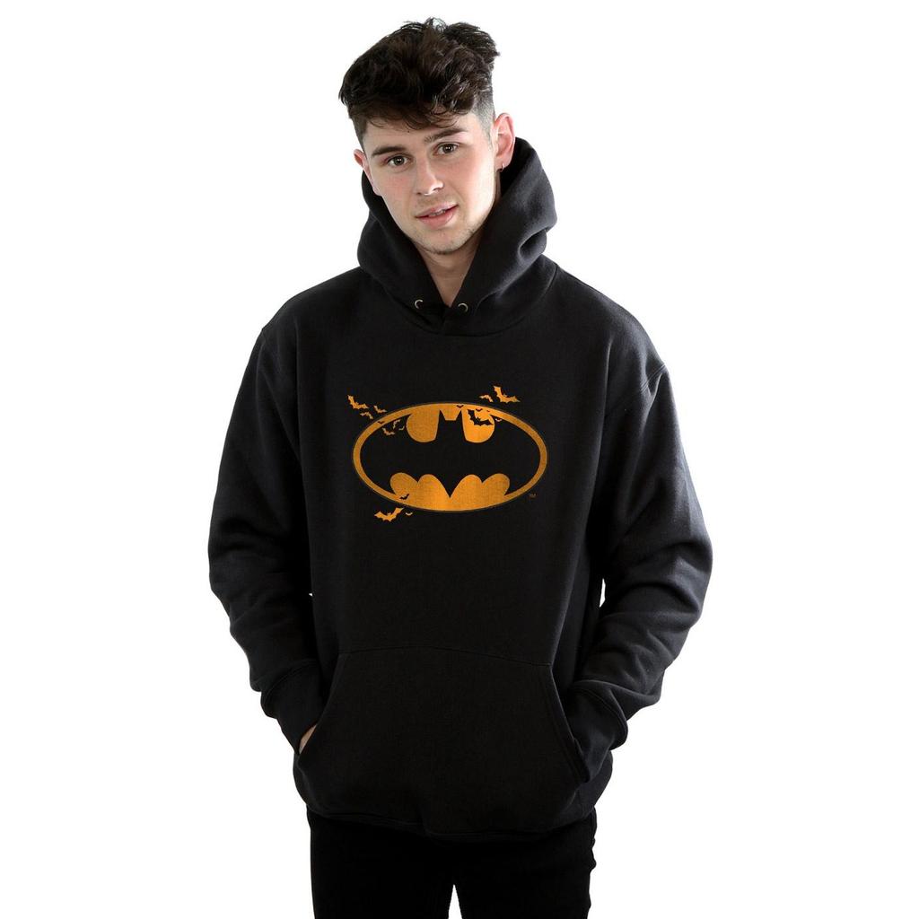 DC Comics Mens Batman Halloween Logo Hoodie