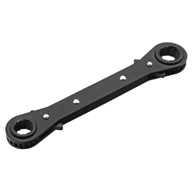 Набор трещоточных ключей Двусторонняя головка Двунаправленный 6-21 мм Устойчивый к ржавчине Инструмент с электролитическим покрытием Подходит для ремонта автомобилей