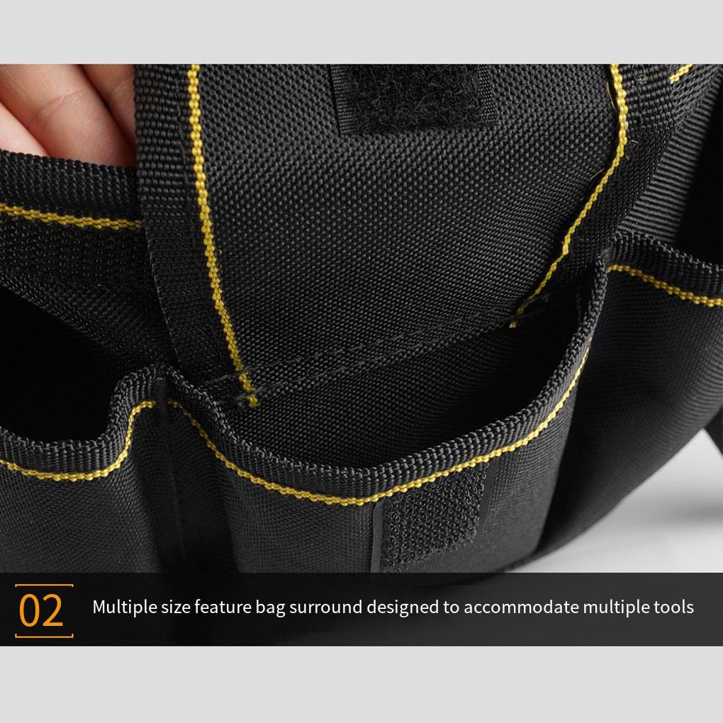 Сумка-органайзер для инструментов с карманом на талии, многофункциональная, большой емкости для ремонта