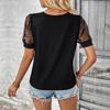 Новая летняя модная женская однотонная футболка с короткими рукавами для женщин, элегантные блузки, женская одежда