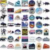 55pcs Patagonia Graffiti Waterproof Stickers Decor for Laptop Notebook Bicycle