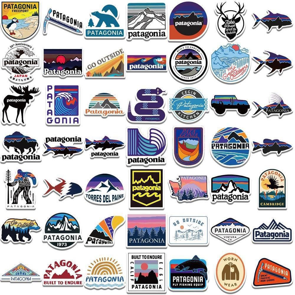 55 шт. водонепроницаемые наклейки Patagonia Graffiti для декора ноутбука велосипеда