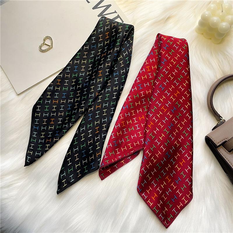 50 * 50cm Spring And Autumn Silk Scarves Versatile Decoration Professional Small Square Scarves Neck Protection Binding Bag