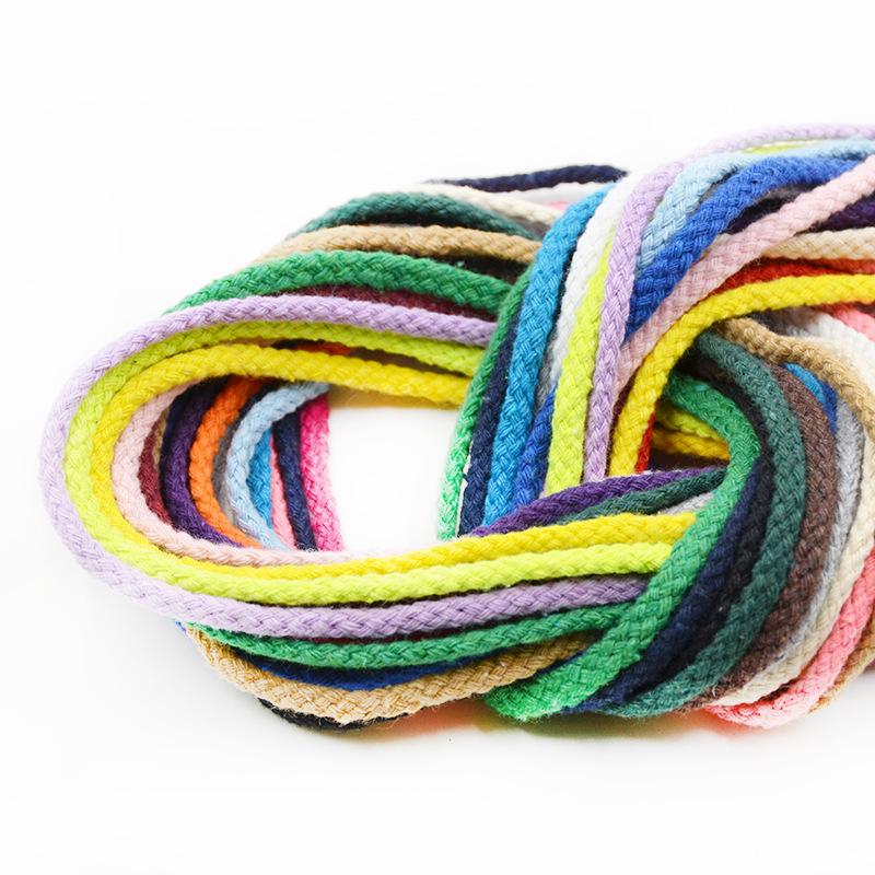 5meter 5mm/7mm Cotton Rope Craft Decorative Twisted Cord Rope For Handmade Decoration DIY Lanyard Thread Cord