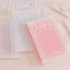 Binder Notebook A5 B5 Loose Leaf Transparent Cover Gradient Color Memo Note Diary Office School