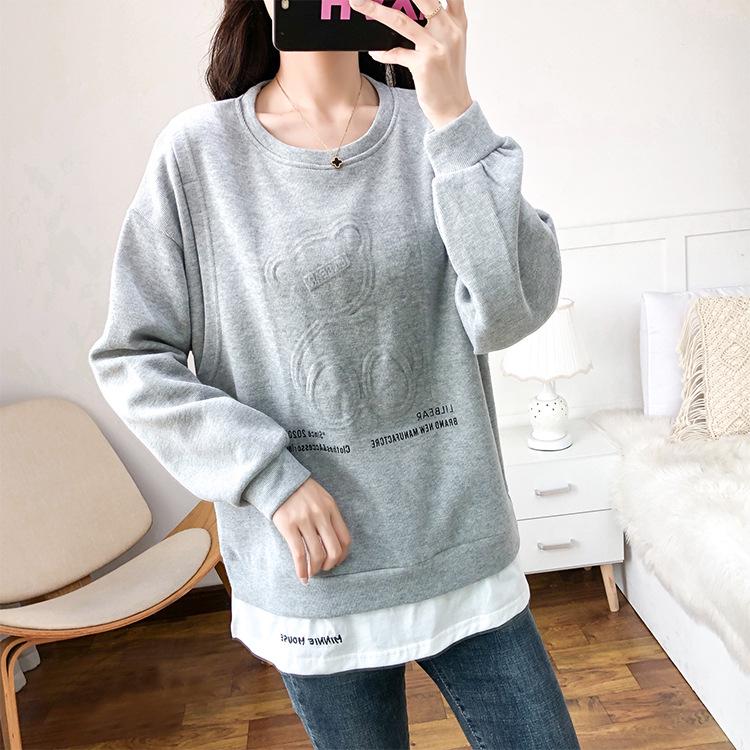 Стильные топы для кормления после родов: Чистый хлопок, с длинными рукавами, идеально подходит для весны и осени, модно для мам