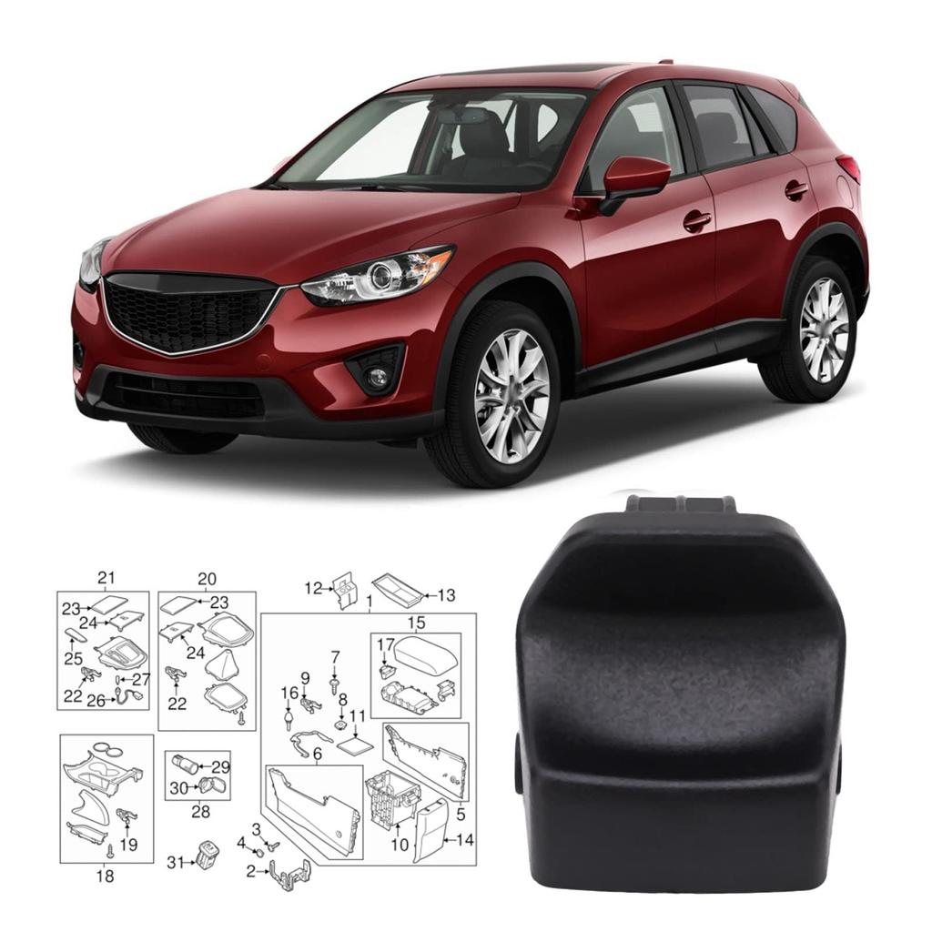 Замена защелки крышки центральной консоли автомобиля для CX-5 2013-2016, Точное соответствие, Прямая установка, OEM: KA0G-64-45YA-02