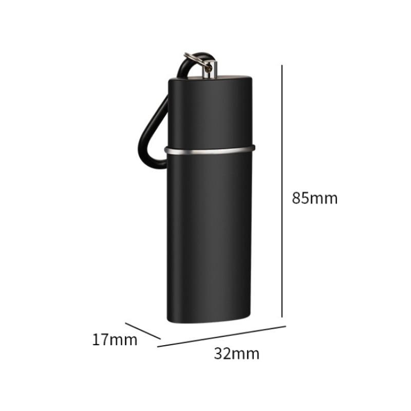 Portable Pocket Ashtray with Keychain Fireproof Metal Ashtray Car Cigar Ash Storage Organizer Outdoor Smoking Ash Holder