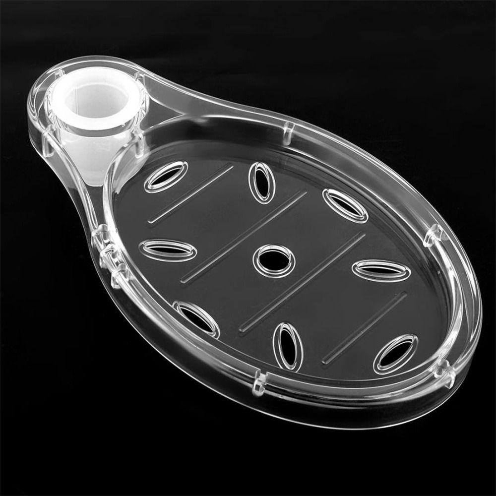 Transparent Wall Mounted Drain Holder Lifting Rod Soap Rack Soap Dish Soap Organizer Soap Holder