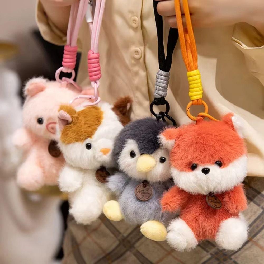 Мягкие игрушки Плюшевые животные Подвески Животные Кролик Утка Подвесное украшение Панда Ленивец Брелок Слон Динозавр Мультяшные