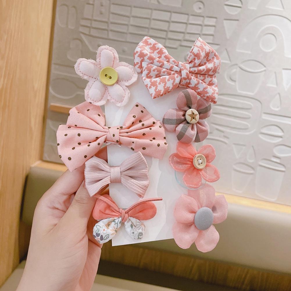 Детская заколка для волос 8 шт./компл. детские заколки для волос с бантом головные уборы BB зажим аксессуары для волос