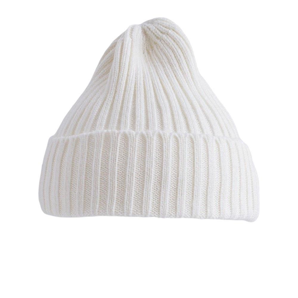 Wool Knitted Beanie Hat Solid Color Pullover Cap Sweet Baby Knitted Hat Infant