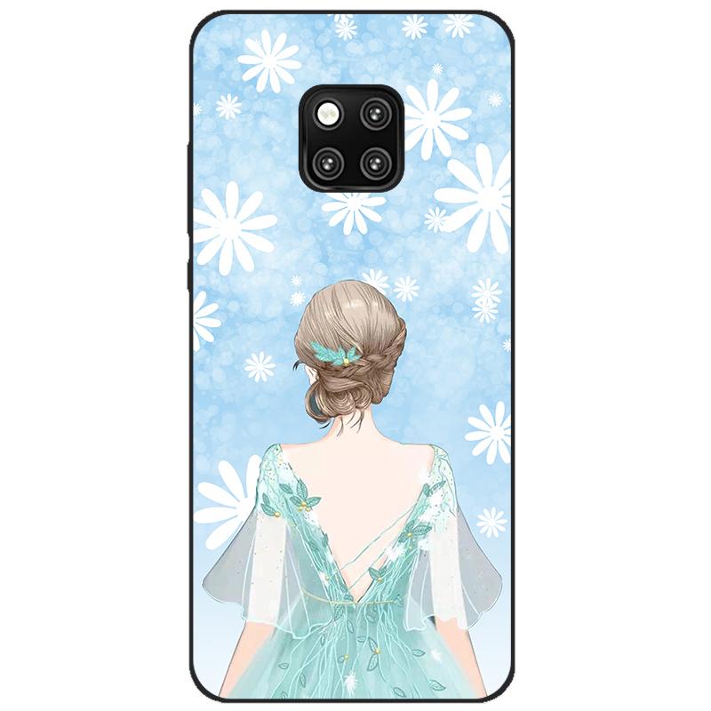Case For Huawei Mate 20 pro case cover Silicone bumper on For Huawei Mate 20 pro Cover Coque Capa for mate20 flower