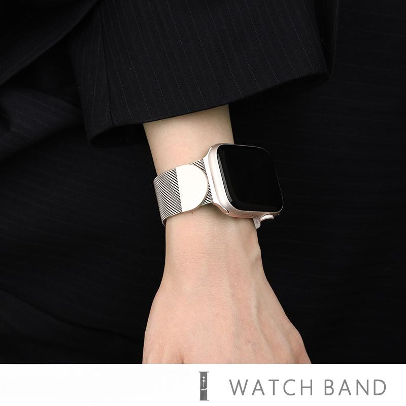 Magnetic Milanese Watch Strap for Apple Watch S11, iWatch 10/9/8/7/SE