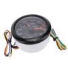 3 in 1 GPS Speedometer Tachometer Fuel Level Gauge with Turn Signal 3 3 8in 120MPH 8000rpm 7 Colors Backlit for RV