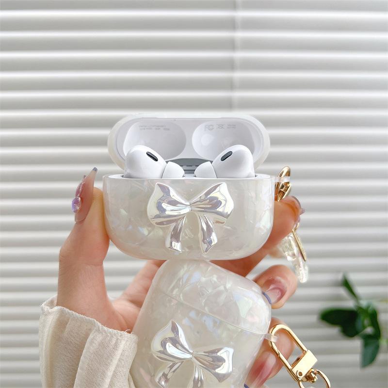 Трехмерный бант Ins для AirPods pro1 поколения защитный чехол 1 поколения pro1 поколения чехол для bluetooth-гарнитуры Apple