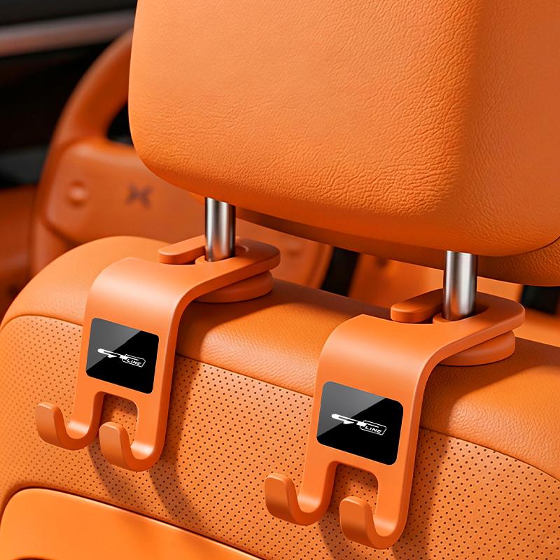 AGF3 Universal Car Seat Headrest Hook Hanger Multi-Purpose Storage Organizer For KIA K5 K9 Sorento Ceed Sportage Carnival Stinger