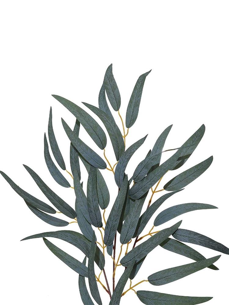 2 шт., 54 см, искусственные листья эвкалипта, шелковое растение, искусственное растение для дома, свадьбы, рождественской вечеринки, украшение для балкона и двора