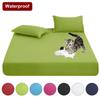 Водонепроницаемый наматрасник, простыня с резинкой, противоскользящая регулируемая защита для матраса, двойная простыня для кровати
