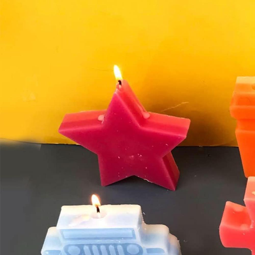 Силиконовая пятиконечная звезда силиконовая форма 11.3*11.3*2.6 см автомобильная свежесть силиконовая форма свеча