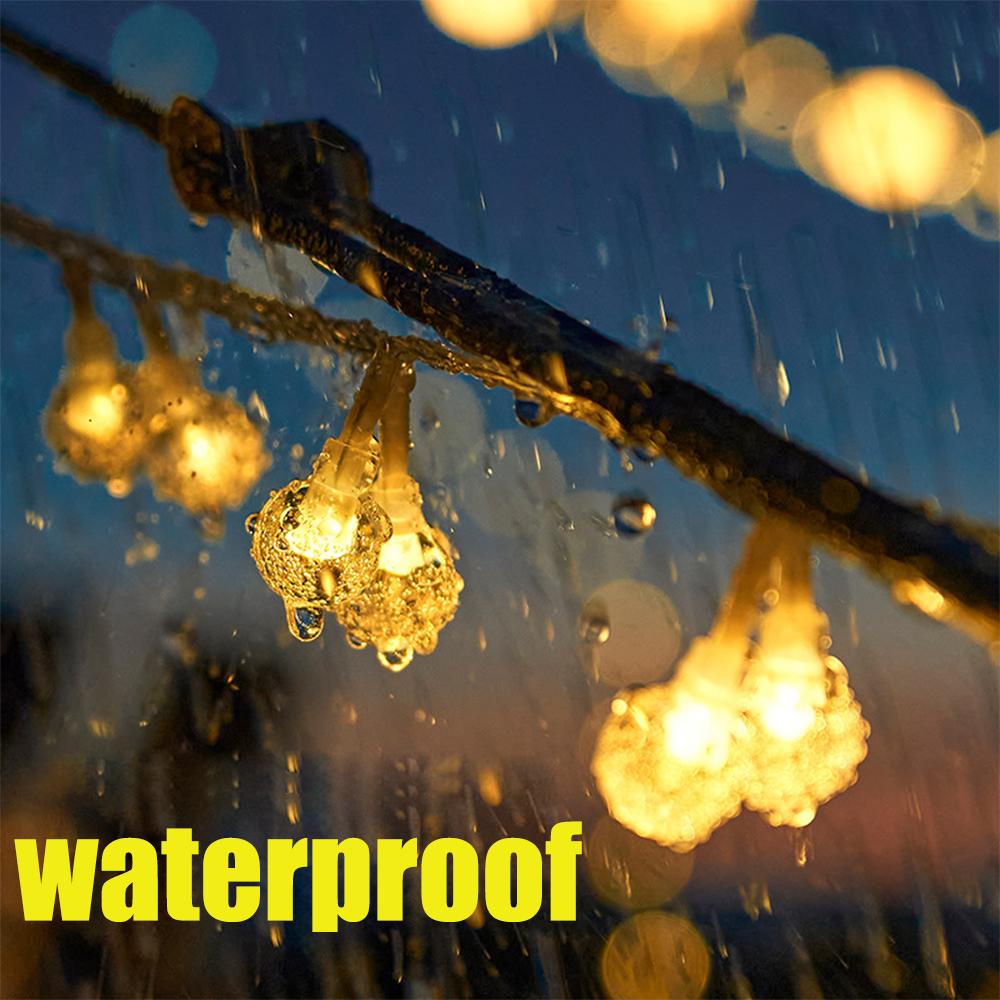 Гирлянды для кемпинга, уличные хрустальные глобусы, водонепроницаемый светильник для патио с питанием от USB для палатки для кемпинга