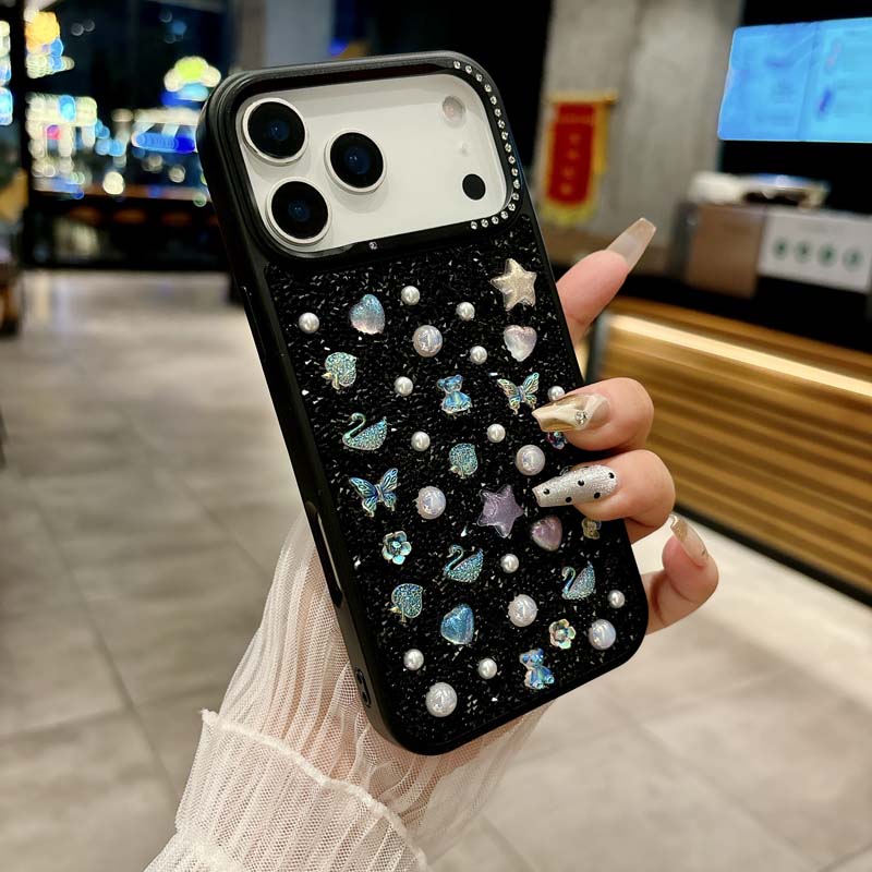 Для iPhone 17 ProMax Роскошный чехол с полным блеском и бриллиантами для iPhone 17 Air 16 15 13 14 Pro Max 17Pro Ударопрочный чехол Caque