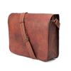 Full Flap Leather Messenger Bag Satchel Oxford Vintage Laptop Bag
