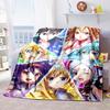 The 3D printed "Sword Art Online" flannel blanket is warm, comfortable, and soft, suitable for use in bedrooms, beds, sofas, 001