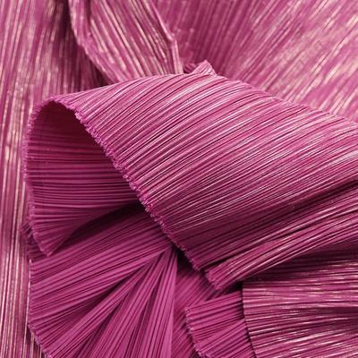 Плиссированная ткань однотонная с золотой нитью для ручного DIY, текстура, креативная форма, DIY моделирование, сценическое оформление, швейный материал